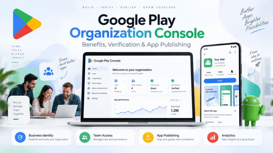 google play organisation account